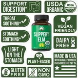 Polvo micronizado de Slippery Elm de Peak Performance mostrando textura fina y pureza