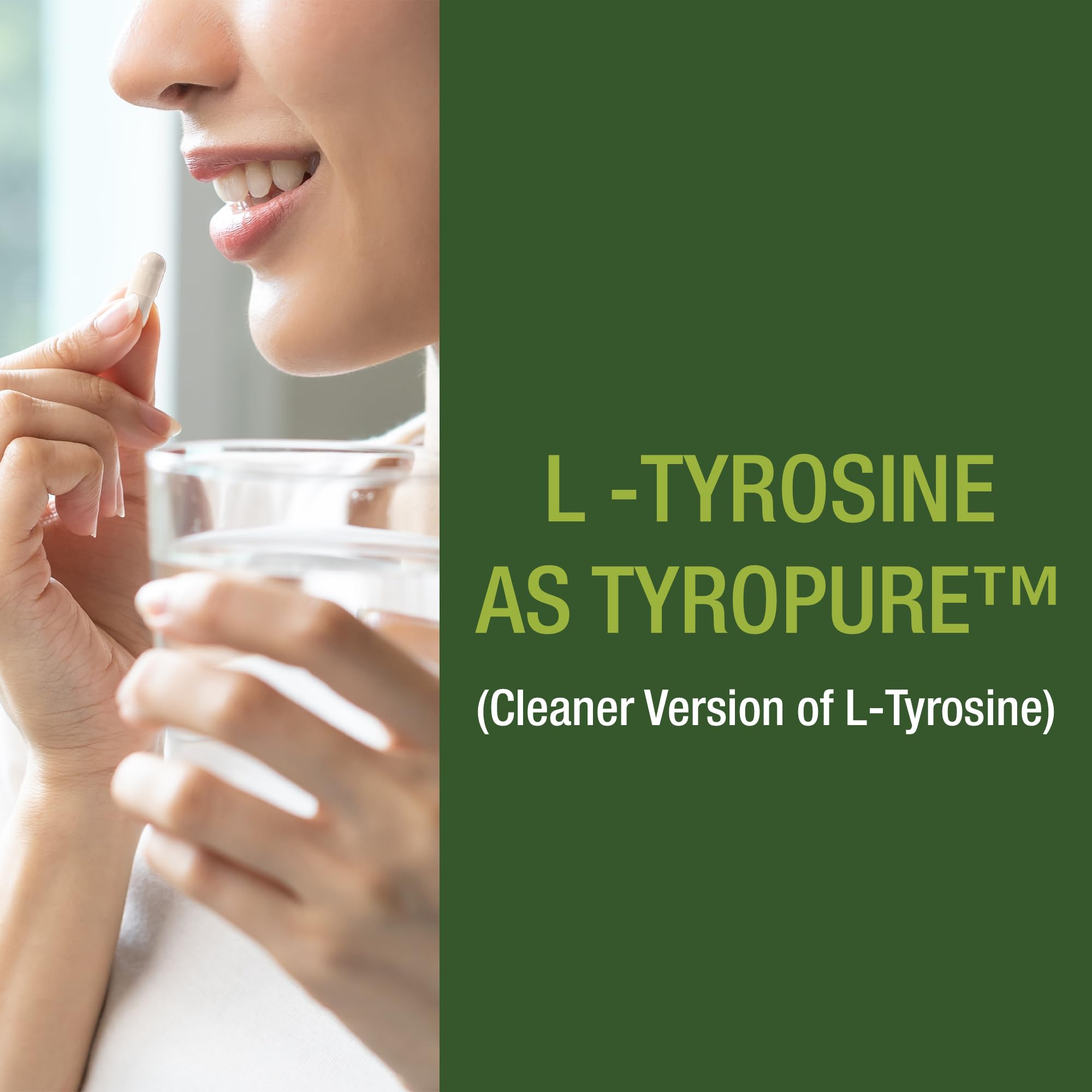Peak Performance TyroPure cápsulas en la mano listos para incorporar a la rutina diaria