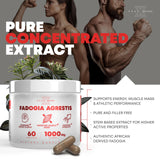 Peak Revival-X etiqueta con lista de ingredientes y la dosis 1000mg