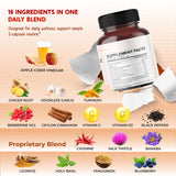 PEAKPURY etiqueta con lista de ingredientes, transparencia y pruebas cGMP