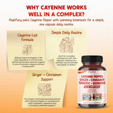 PEAKPURY primer plano del polvo de cayena valioso para apoyo digestivo