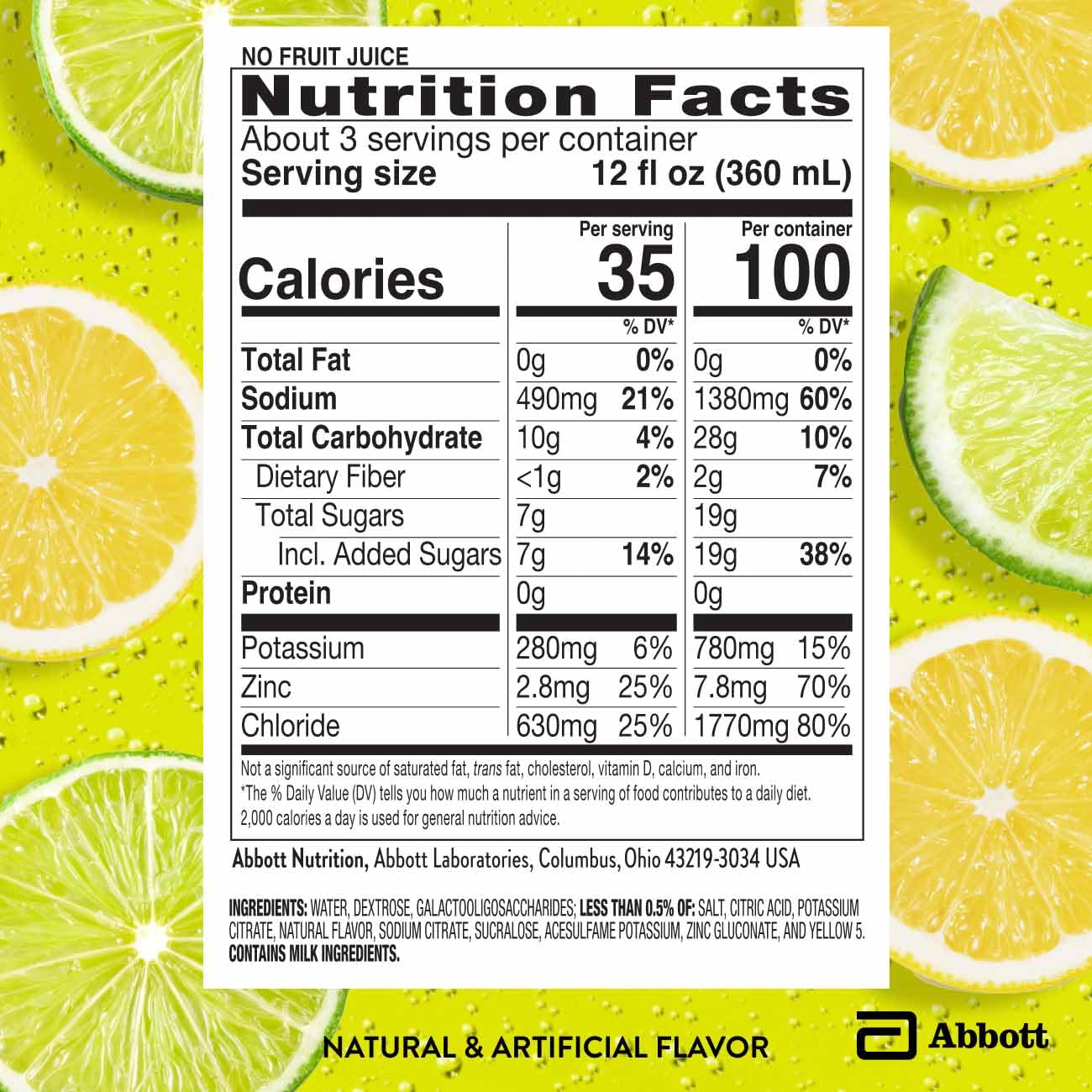 Pack de 4 Pedialyte AdvancedCare Plus Lemon Lime presentado para almacenamiento familiar