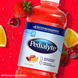 Detalle de etiqueta Pedialyte con electrolitos y menos azúcar visibles