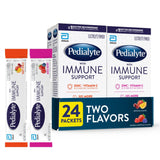 Pedialyte empaque frontal mostrando el pack variado y conveniencia