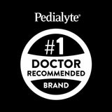 Pedialyte niño y adulto bebiendo solución destacando uso familiar