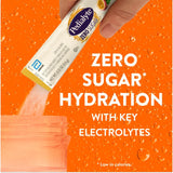 Pedialyte sobre abierto con polvo visible que indica mezcla sin azúcares