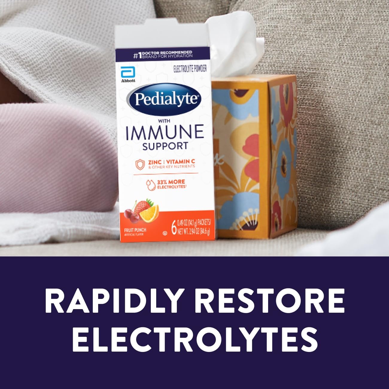 Sobre Pedialyte en un bolso, Pedialyte práctico para rehidratación en movimiento