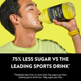 Botella Pedialyte Sport 1L en mano para comparar tamaño y conveniencia