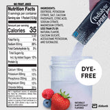 Vaso con bebida Pedialyte Sport Pro Mixed Berry preparada, refrescante y lista para beber