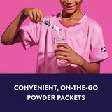 Pedialyte sobres dentro de mochila listo para hidratación en viaje