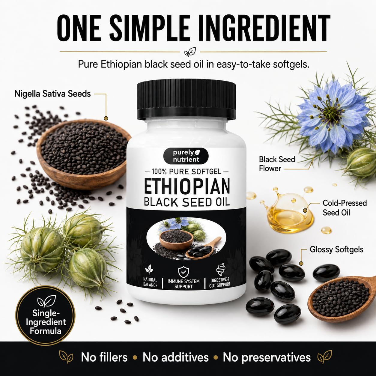 Peehss sello orgánico en etiqueta destacando origen etíope y producción limpia