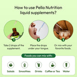 Pella Nutrition etiqueta de empaque con sello de prueba y fabricación en EE. UU.