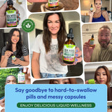 Pella Nutrition gotas mezcladas en smoothie mostrando versatilidad de uso