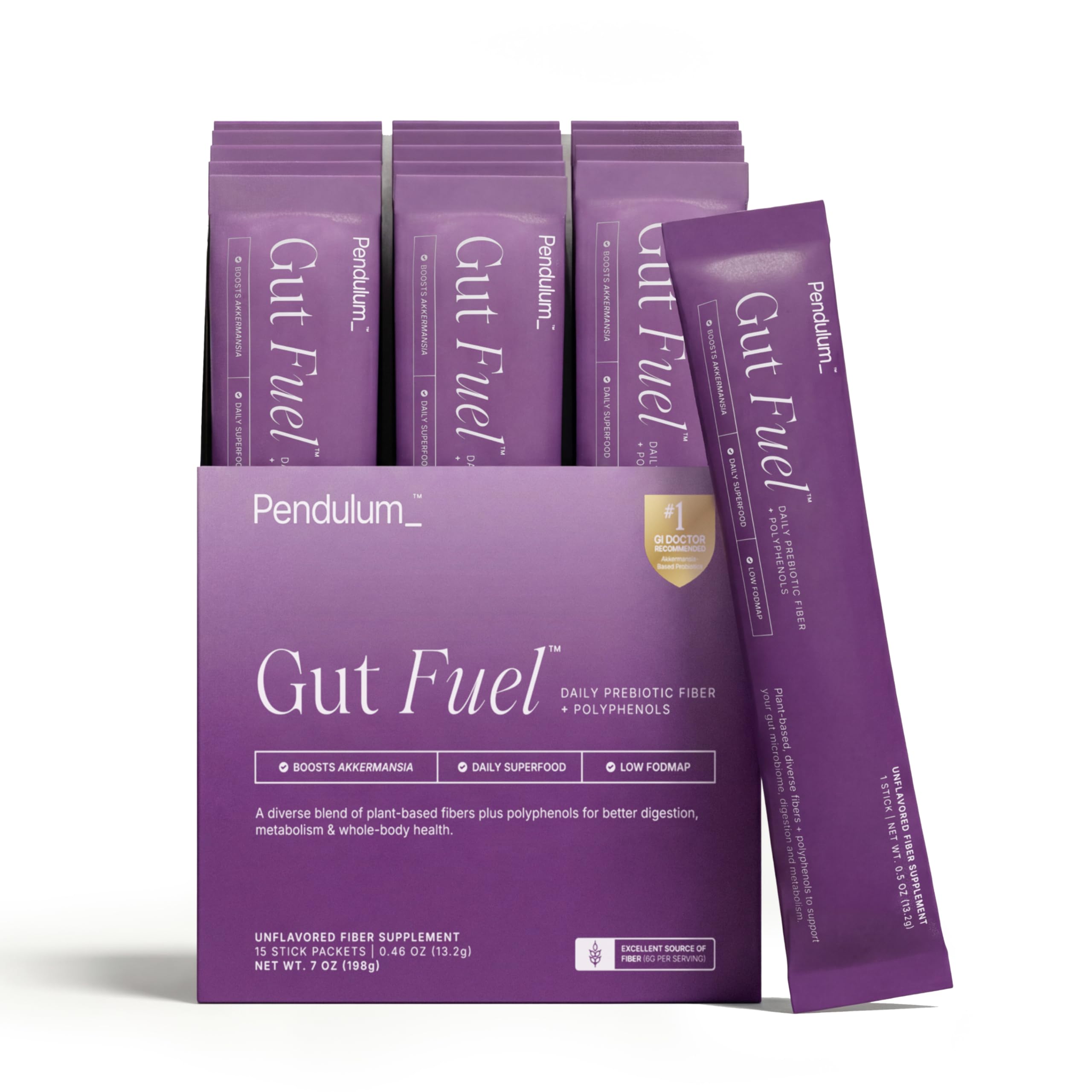 Pendulum pack frontal mostrando sobres y beneficio práctico