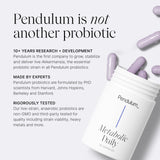Pendulum etiqueta con información nutricional y certificaciones claras