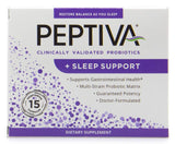 Peptiva envase frontal mostrando 26 billion CFU y beneficios nocturnos