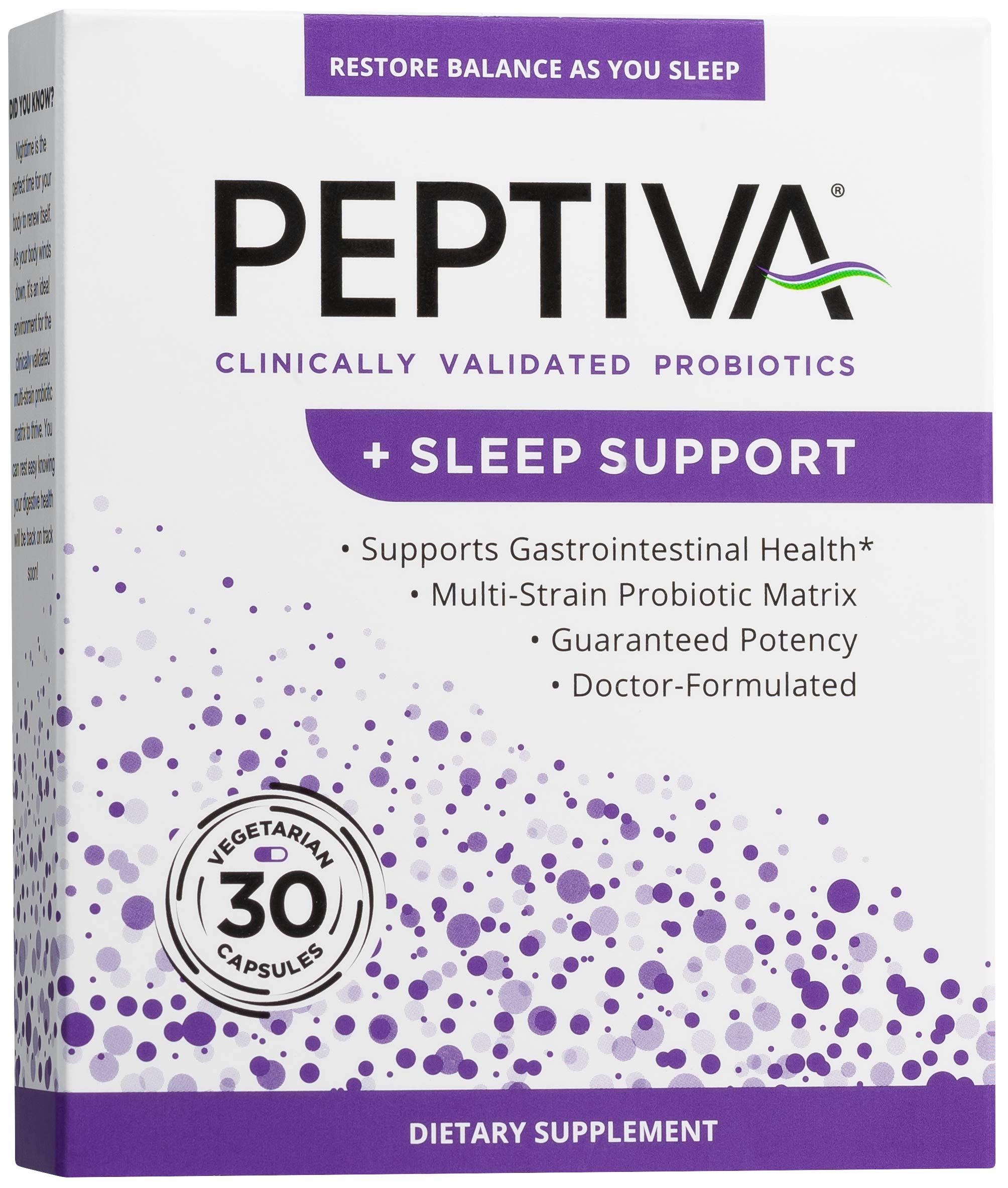 Peptiva envase frontal mostrando 26 billion CFU y beneficios digestivos
