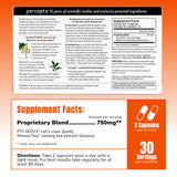 Percepta cápsula en primer plano destaca textura y formulación vegetal