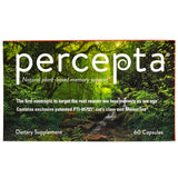 Percepta frasco frontal mostrando envase y beneficios de memoria