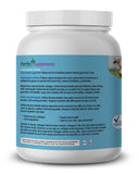 Perfect Supplements envase en mano para comparar tamaño y porciones
