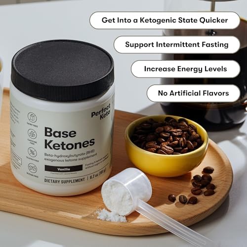 Perfect Keto cerca de fruta monk fruit destacando edulcorante natural