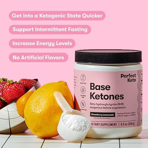 Perfect Keto enfoque en electrolitos y sales BHB, mejor hidratación