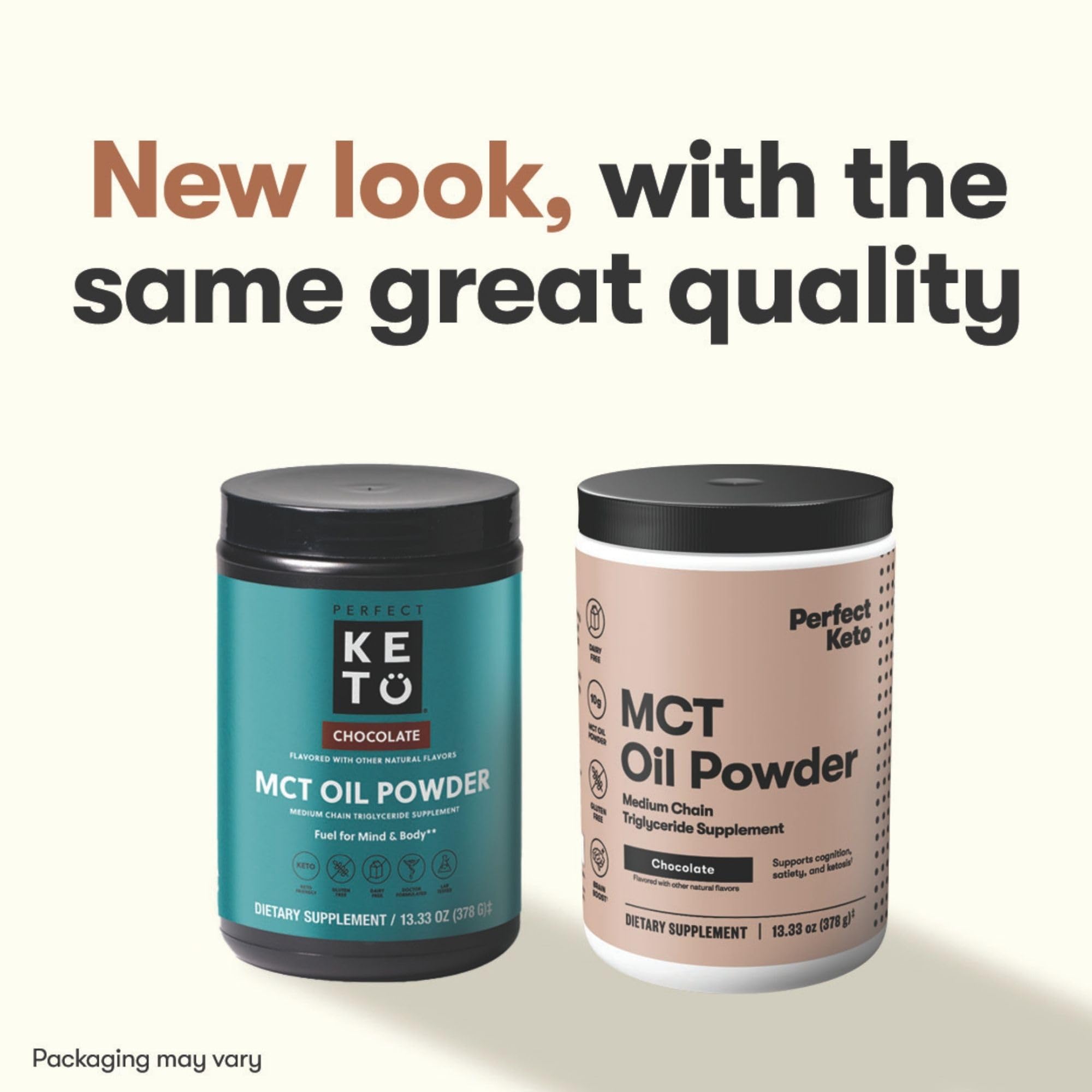 Perfect Keto polvo mezclado en café cremoso, añade cuerpo y energía