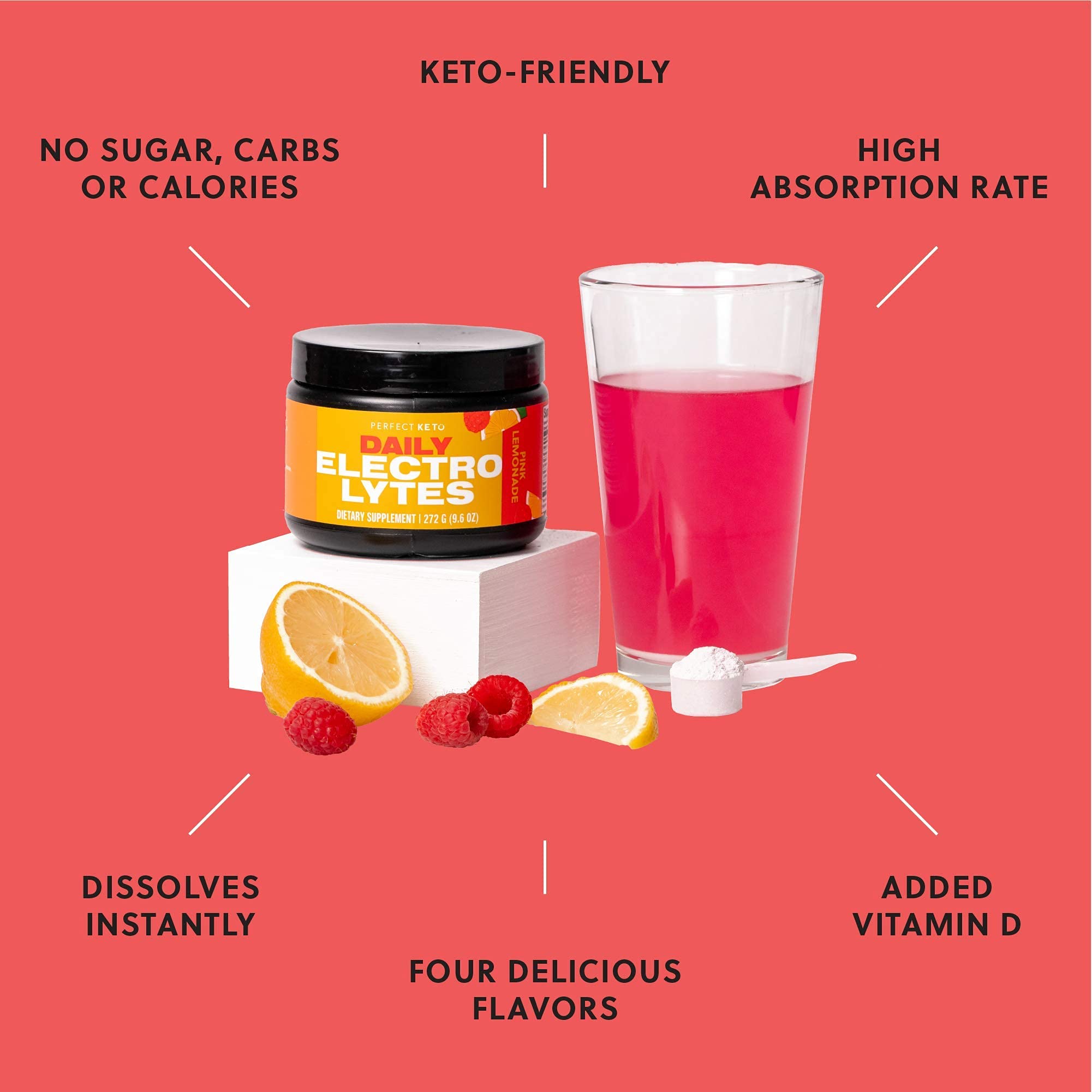 Perfect Keto porción y cucharilla 45 servicios fácil medición