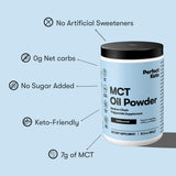 Perfect Keto cuchara medidora con 7 g por porción para dosificación precisa