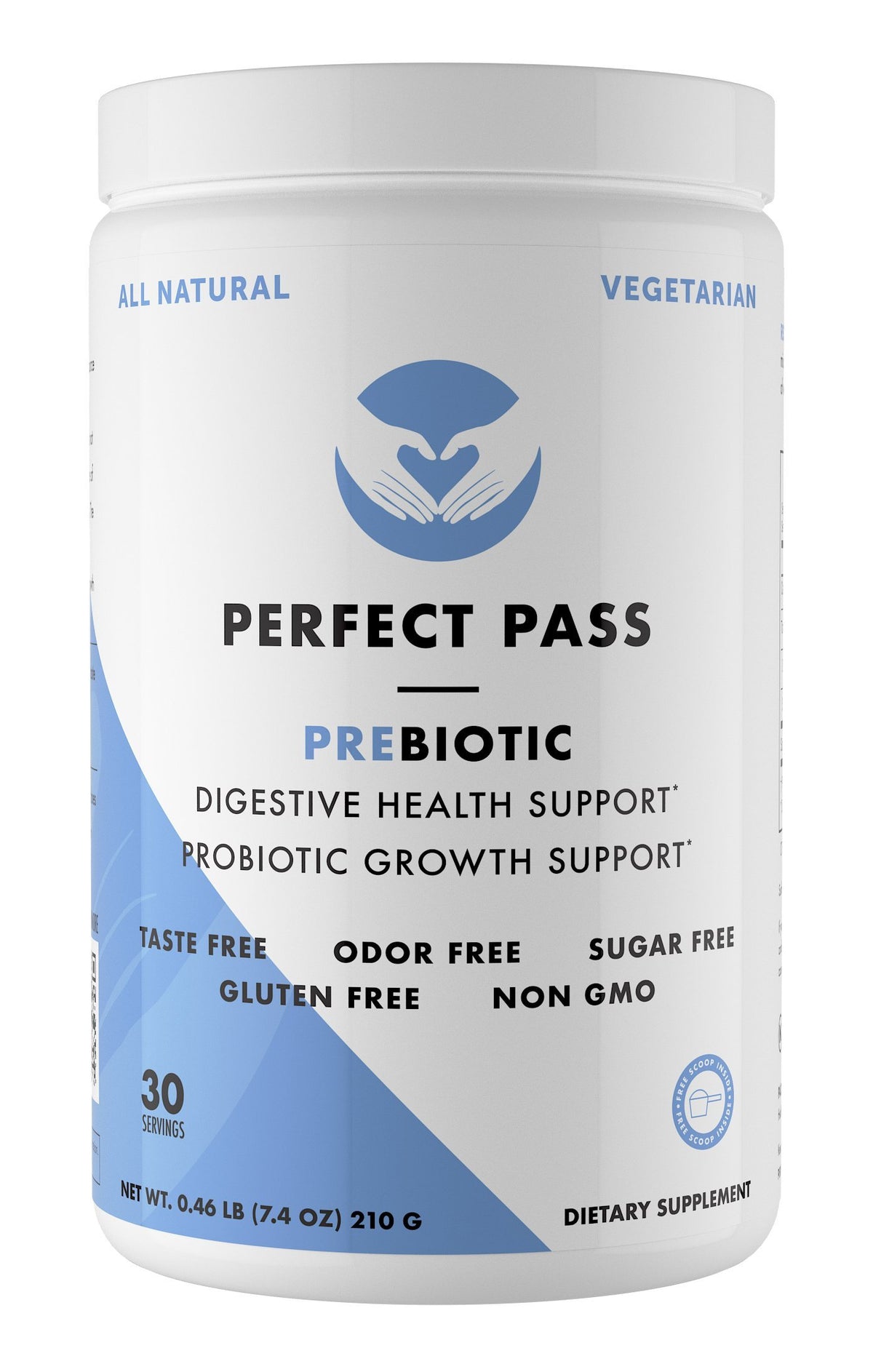 PERFECT PASS envase frontal limpio y profesional que transmite pureza