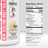 PERFECT SPORTS etiqueta nutricional DIESEL detalle con información de macronutrientes