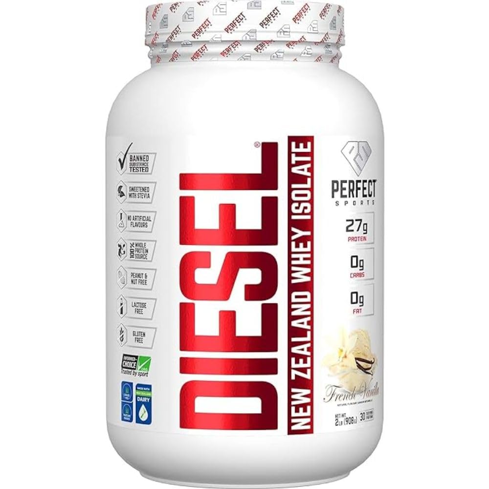 PERFECT SPORTS frasco Diesel frente muestra diseño y beneficio pureza