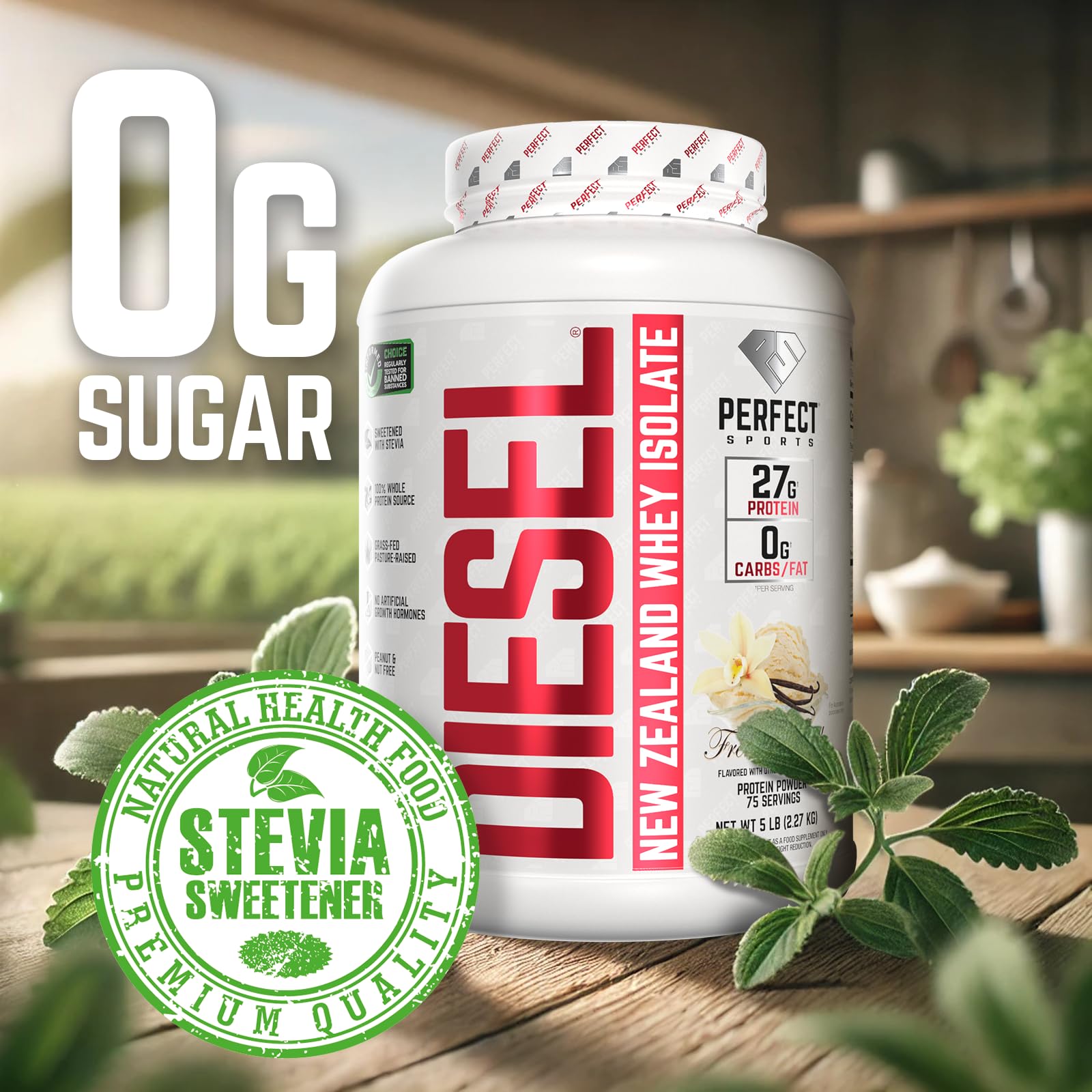 PERFECT SPORTS coctelera con DIESEL mezclado listo para consumo tras agitar