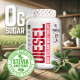 PERFECT SPORTS coctelera con DIESEL mezclado listo para consumo tras agitar