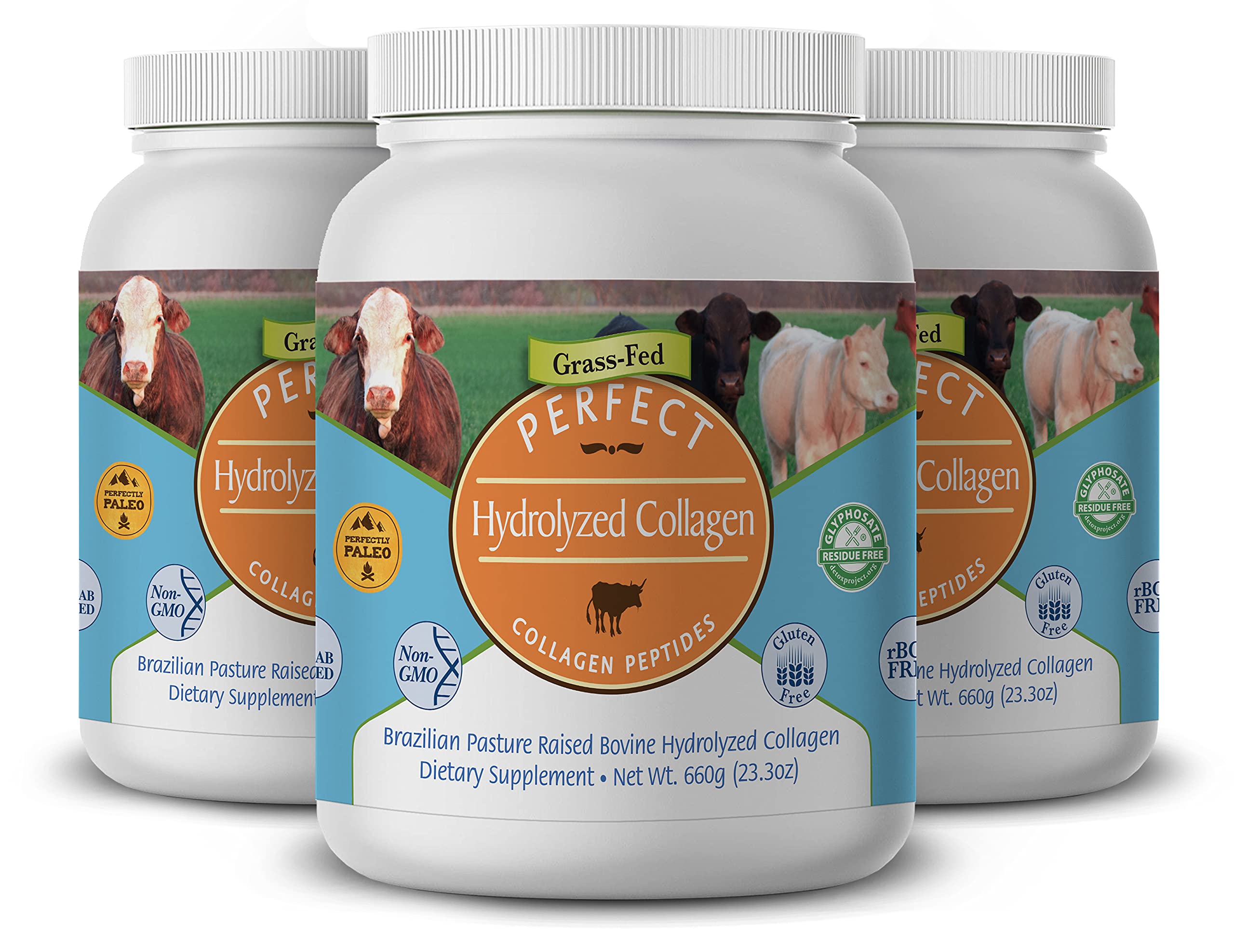 Perfect Supplements envase frontal mostrando etiqueta clara y beneficios