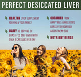 Perfect Supplements cápsulas junto a una regla para comparar tamaño real