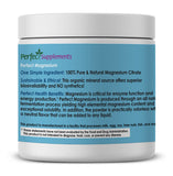 Perfect Supplements cucharilla con porción mostrando dosificación sencilla y práctica