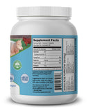 Perfect Supplements polvo textura fina en primer plano, fácil disolución