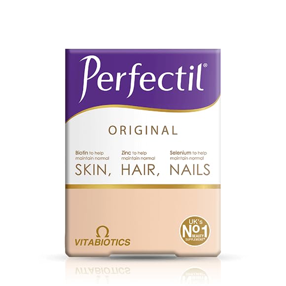 Perfectil vista frontal del empaque mostrando caja y beneficios, promueve apariencia saludable