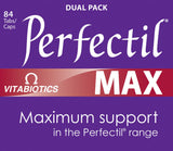 Perfectil cápsula Nutri-dermal en primer plano resaltando nutrientes y beneficios