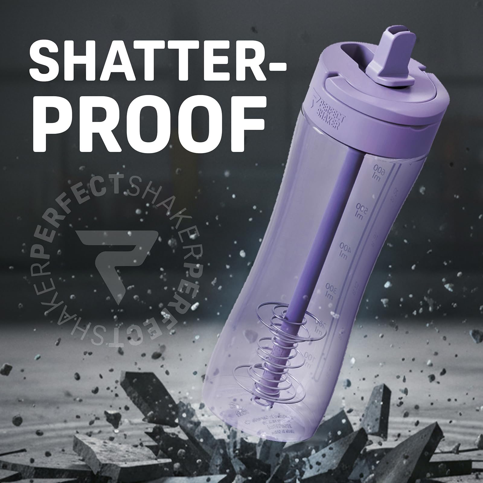 PerfectShaker Luma detalle del Tritan resistente que evita olores y roturas