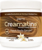 Perk Creamatine envase frontal mostrando sabor y servicios para uso diario