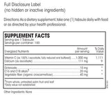 PERQUE etiqueta con Facts y concentraciones para ver ingredientes