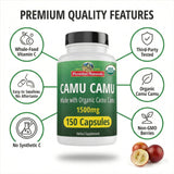 Peruvian Naturals cápsula en mano para comparar tamaño y facilitar la dosis