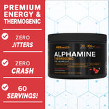 PEScience Alphamine textura del polvo destacando solubilidad y mezcla fina