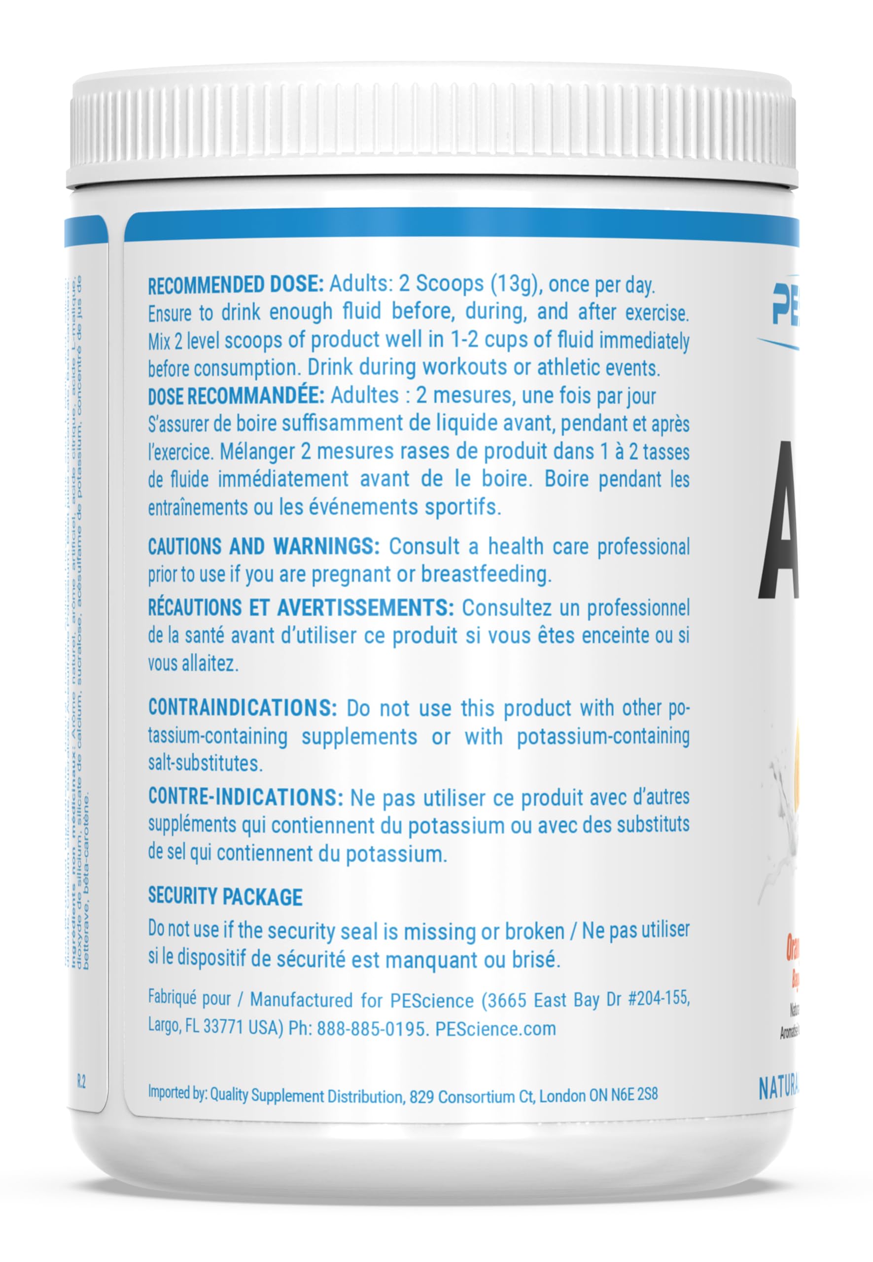PEScience Amino IV en escenario lifestyle refrescante sin azúcar después de entrenar