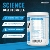 PEScience Amino IV vaso mezclado listo para beber durante el entrenamiento
