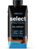 PEScience batido servido en vaso listo para beber en desayuno acelerado