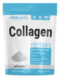 PEScience envase frontal del polvo de colágeno, presentación clara y profesional