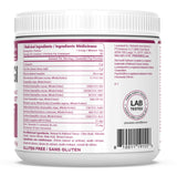 Cuchara medidora junto a PEScience Complete-GI para comparar tamaño de porción